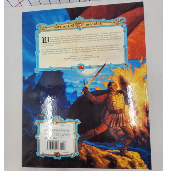 Fantasy Pop Up Dragons Book 1994 by Greg Hildebrandt Vintage Collectible 2-3 - Picture 5 of 9